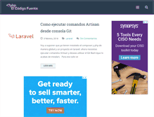 Tablet Screenshot of elcodigofuente.com